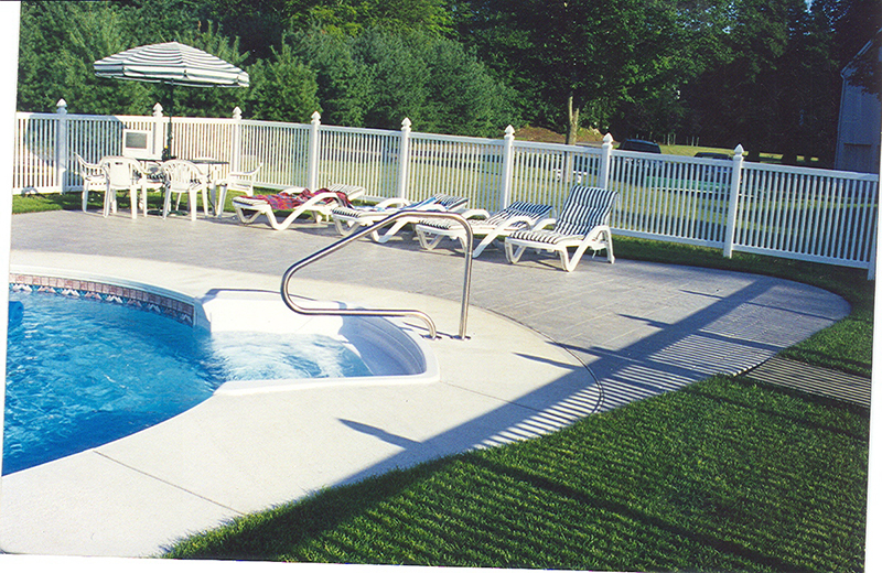 Swimming pool and hand finished concrete project example 207
